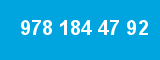 978 184 47 92 978 184 47 92